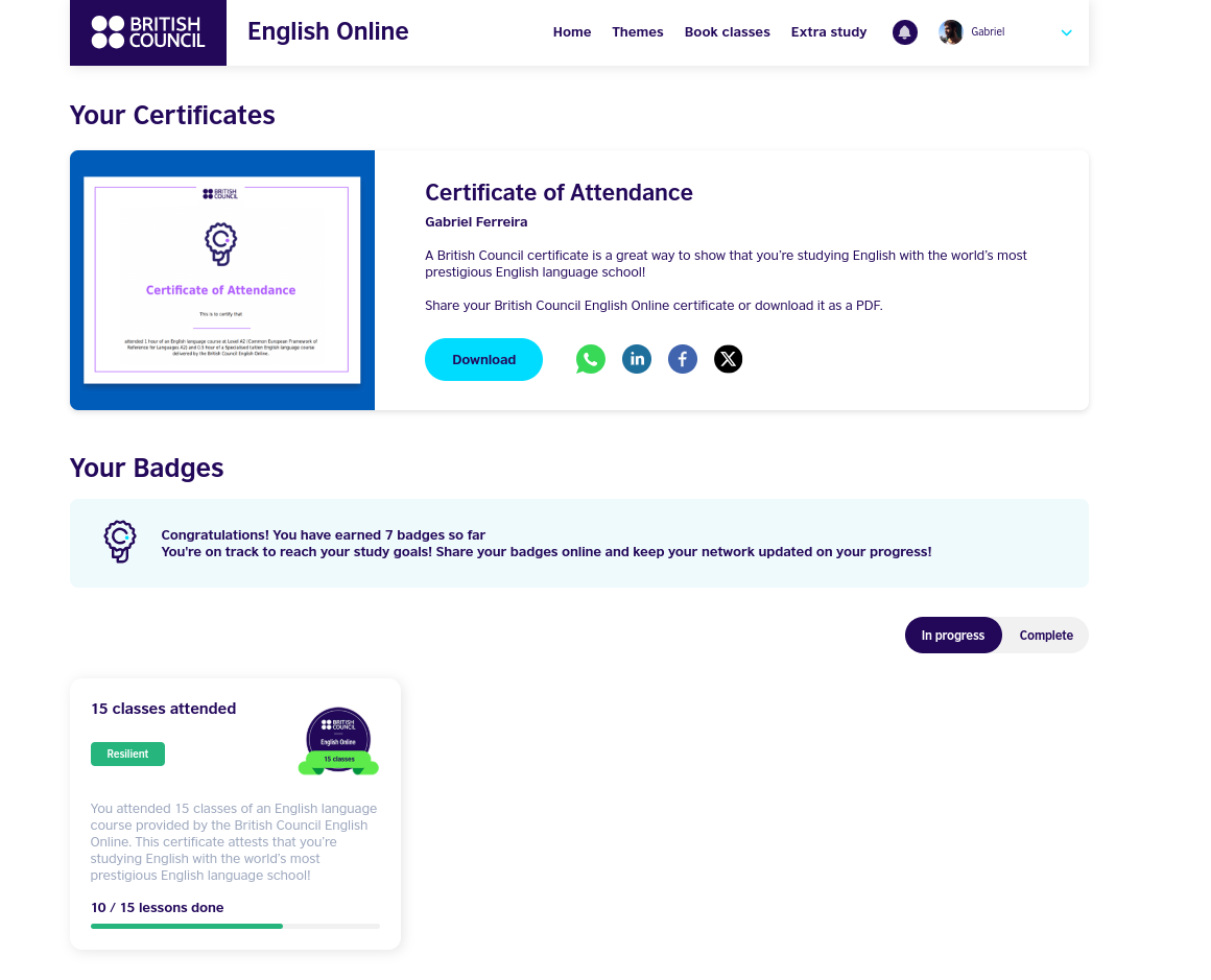 Plataforma British Council